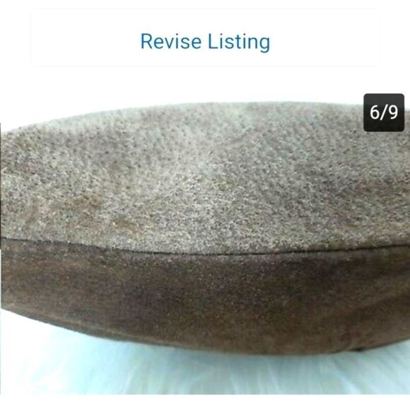 BAZAAR VINTAGE   Genuine Pig‎ Skin  Suede - Picture 14 of 16